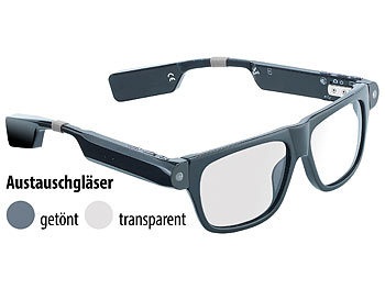 simvalley MOBILE, simvalley MOBILE Smart Glasses SG-100.bt mit Bluetooth und 720p HD, Smart Glasses SG-100.bt mit Bluetooth und 720p HD