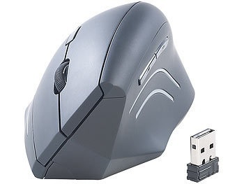 GeneralKeys, GeneralKeys Ergonomische Optische Funk-Maus, 1.600 dpi, 6 Tasten, Ergonomische Optische Funk-Maus, 1.600 dpi, 6 Tasten