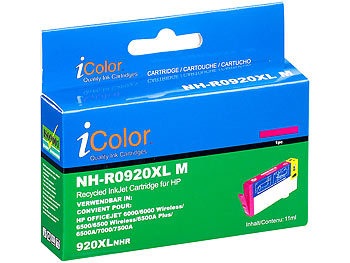 iColor, iColor Patrone für HP (ersetzt CD973AE, No.920XL), magenta, Patrone für HP (ersetzt CD973AE, No.920XL), magenta