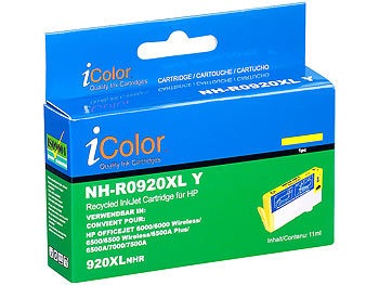 iColor, iColor Patrone für HP (ersetzt CD974AE, No.920XL), yellow, Patrone für HP (ersetzt CD974AE, No.920XL), yellow