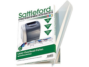Sattleford, Sattleford 100 Overhead-Folien für Laserdrucker/Kopierer 100µ/glasklar, 100 Overhead-Folien für Laserdrucker & Kopierer 100µ/glasklar