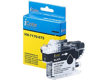 iColor, iColor Tintenpatrone für Brother (ersetzt LC-3217BK), schwarz, Tintenpatrone für Brother (ersetzt LC-3217BK), schwarz