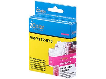 iColor, iColor Tintenpatrone für Brother (ersetzt LC-3217M), magenta, Tintenpatrone für Brother (ersetzt LC-3217M), magenta