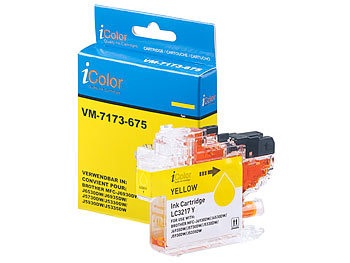 iColor, iColor Tintenpatrone für Brother (ersetzt LC-3217Y), gelb, Tintenpatrone für Brother (ersetzt LC-3217Y), gelb