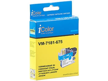 iColor, iColor Tinten-Patrone LC-3211C für Brother-Drucker, cyan (blau), Tinten-Patrone LC-3211C für Brother-Drucker, cyan (blau)