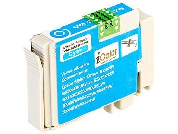 iColor, iColor Tintenpatrone für Epson (ersetzt T1282), cyan, Tintenpatrone für Epson (ersetzt T1282), cyan