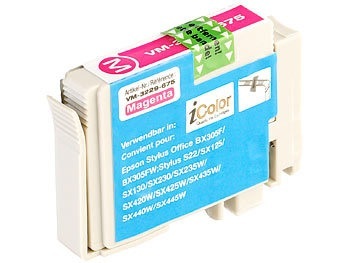 iColor, iColor Tintenpatrone für Epson (ersetzt T1283), magenta, Tintenpatrone für Epson (ersetzt T1283), magenta