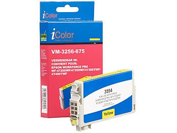 iColor, iColor Tinten-Patrone T3594 / 35XL für Epson-Drucker, yellow (gelb), Tinten-Patrone T3594 / 35XL für Epson-Drucker, yellow (gelb)