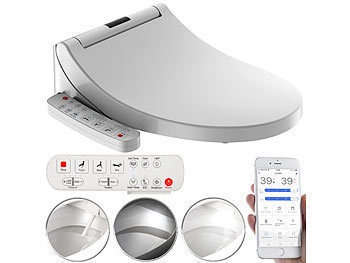 BadeStern, Smarter Dusch-WC-Aufsatz mit Föhn-Funktion, Sitzheizung und App / Wc Sitz, Smarter Dusch-WC-Aufsatz mit Föhn-Funktion, Sitzheizung und App