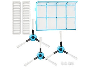 Sichler Exclusive, Ersatz-Filter, -Bürsten & -Düsen für Saug- & Wischroboter PCR-8900.app / Saugroboter