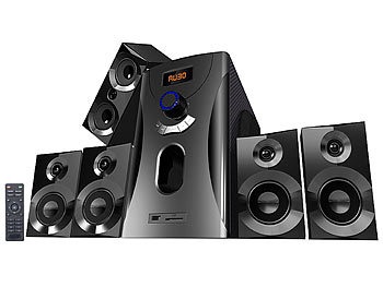 Auvisio, auvisio Home-Theater Surround-Sound-System 5.1, 160 Watt, MP3, Radio, schwarz, Home-Theater Surround-Sound-System 5.1, 160 Watt, MP3, Radio, schwarz
