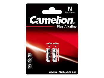 Camelion, Plus Alkaline Lady N (LR01) Spezialbatterie 1,5V - 2 Stück, 2er-Set Alkaline-Plus-Batterien Typ Lady / LR1 / N, 750 mAh, 1,5 Volt