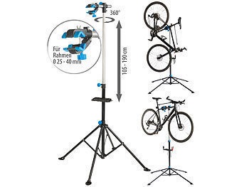 AGT, Montageständer für Fahrrad & E-Bike bis 30 kg, robuster Stahl, 360° / Fahrradständer, Montageständer für Fahrrad & E-Bike bis 30 kg, robuster Stahl, 360°