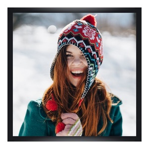 myposter, Poster im Bilderrahmen Holz in schwarz quadratisch im Format 70 x 70 cm, 