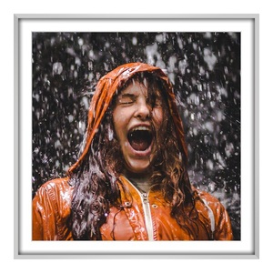 myposter, Foto auf Künstlerpapier im Aluminiumrahmen eckig in silber im Format 64 x 36 cm, 