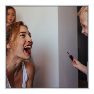 myposter, Poster im Rahmen Alu rund in silber matt im Format 90 x 60 cm, 
