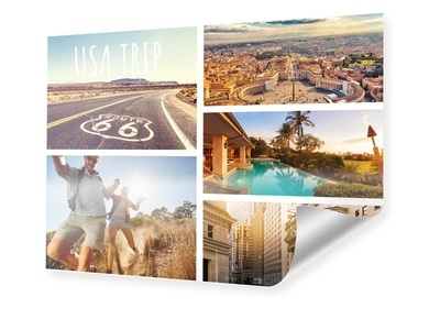 myposter, Poster mit Collage quadratisch im Format 23 x 23 cm, 
