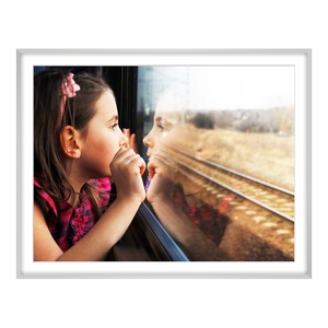 myposter, Poster im Bilderrahmen Alu eckig in silber im Format 30 x 24 cm, 
