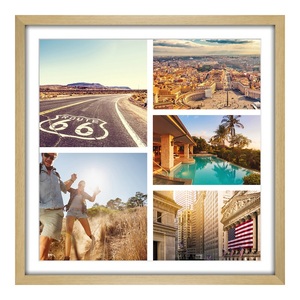 myposter, Vollholz Bilderrahmen Buche gemasert natur im Format 50 x 40 cm, 