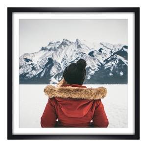 myposter, Hahnemühle Künstlerpapier im Holzrahmen in schwarz DIN Format im Format 21 x 14,8 cm, 