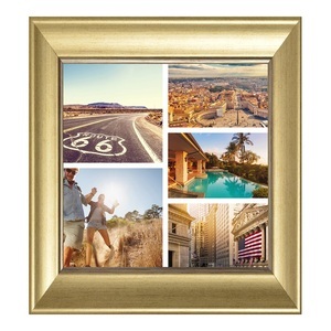 myposter, Bilderrahmen Holz klein in gold im Format 18 x 13 cm, 