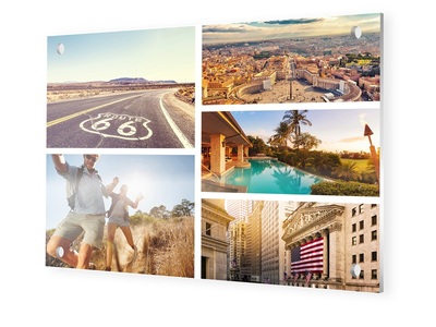 myposter, Fotocollage auf Forex im Format 120 x 80 cm, 