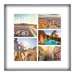 myposter, Rahmen Alu rund in silber matt im Format 60 x 40 cm, 