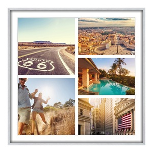 myposter, Bilderrahmen Alu eckig in silber matt im Format 35 x 28 cm, 
