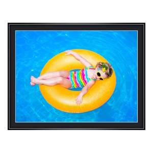 myposter, Poster im Rahmen Alu rund in schwarz im Format 45 x 30 cm, 