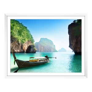 myposter, Fotoabzug auf Hahnemühle im Holzrahmen in weiß im Format 80 x 60 cm, 