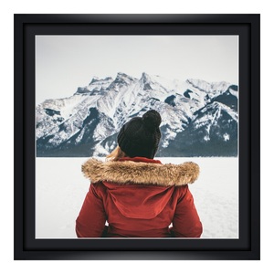myposter, Hahnemühle Künstlerpapier im Holzrahmen in schwarz DIN Format im Format 29,7 x 21 cm, 