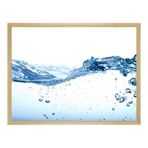 myposter, Fotodruck auf hochwertiges Papier im Vollholz Bilderrahmen Buche gemasert natur im Format 30 x 24 cm, 