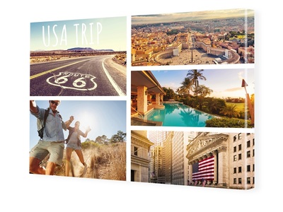 myposter, Fotocollage als Leinwand drucken DIN Format im Format 29,7 x 21 cm, 