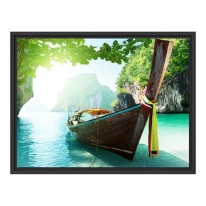 myposter, Fotoleinwand im Schattenfugen Rahmen für Fotos auf Leinwand in schwarz im Format 90 x 60 cm, 