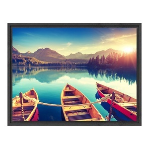 myposter, Foto auf Leinwand im Schattenfugen Rahmen Gemasert für Fotos auf Leinwand in schwarz im Format 80 x 60 cm, 