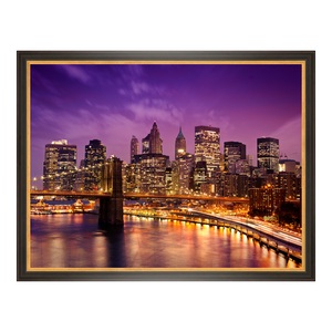 myposter, Poster im Holzrahmen im antik Look in schwarz mit gold DIN Format im Format 21 x 14,8 cm, 