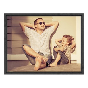 myposter, Fotoleinwand im Schattenfugen Rahmen Gemasert für Fotos auf Leinwand in schwarz im Format 90 x 60 cm, 