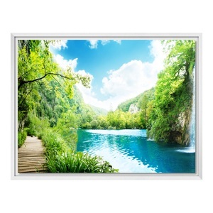 myposter, Foto auf Leinwand im Schattenfugen Rahmen Gemasert für Fotos auf Leinwand in weiß im Format 80 x 60 cm, 