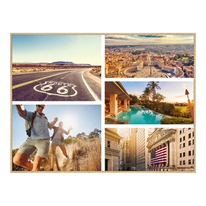 myposter, Fotocollage auf Alu Dibond im Format 40 x 30 cm im Format 40 x 30 cm im Rahmen, Fotocollage auf Alu Dibond im Format 40 x 30 cm im Format 40 x 30 cm im Rahmen
