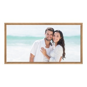 myposter, Leinwand Bild im Schattenfugen Rahmen Eiche Natur für Fotos auf Leinwand als Panorama im Format 70 x 35 cm, 