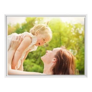 myposter, Fotoleinwand im Schattenfugen Rahmen für Fotos auf Leinwand in weiß im Format 90 x 60 cm, 