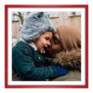 myposter, Poster im Bilderrahmen Holz in rot im Format 15 x 10 cm, 
