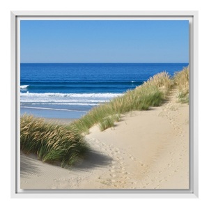 myposter, Leinwand Bild im Schattenfugen Rahmen für Fotos auf Leinwand in weiß als Panorama im Format 30 x 15 cm, 