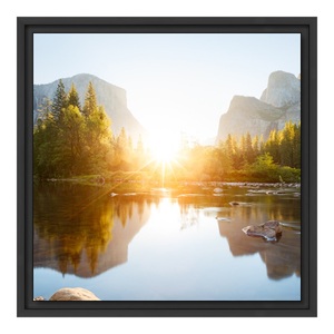 myposter, Foto hinter Acryl im Schattenfugen Rahmen in schwarz als Panorama im Format 30 x 15 cm, 