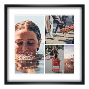 myposter, Collage auf Poster im Format 80 x 60 cm im Rahmen, 