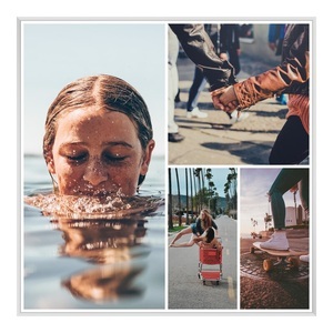 myposter, Gallery Print mit Collage quadratisch im Format 40 x 40 cm im Rahmen, 