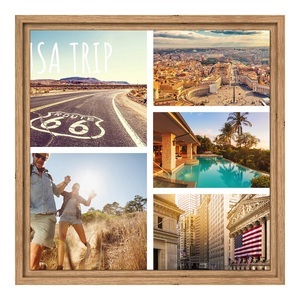 myposter, Collage auf Alu Dibond im Format 30 x 20 cm im Rahmen, 