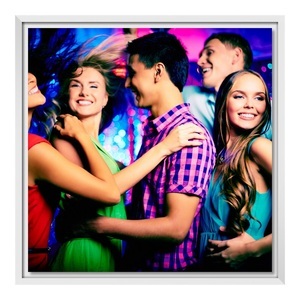 myposter, Photoleinwand im Schattenfugen Rahmen für Fotos auf Leinwand in weiß im Format 24 x 18 cm, 