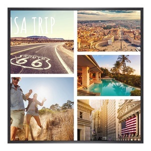 myposter, Fotocollage als Poster im Format 50 x 40 cm im Format 50 x 40 cm im Rahmen, Fotocollage als Poster im Format 50 x 40 cm im Format 50 x 40 cm im Rahmen