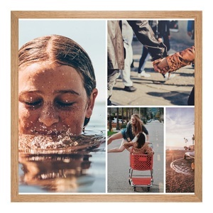 myposter, Vollholz Bilderrahmen Eiche natur im Format 90 x 70 cm, 